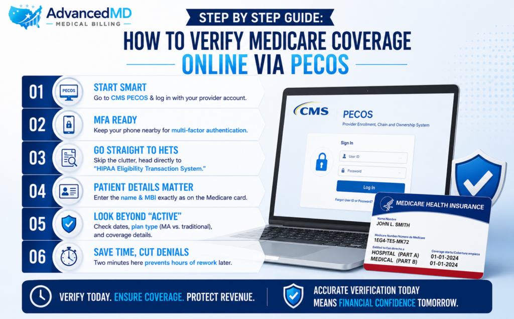 Step by Step Guide How to Verify Medicare Coverage Online via PECOS